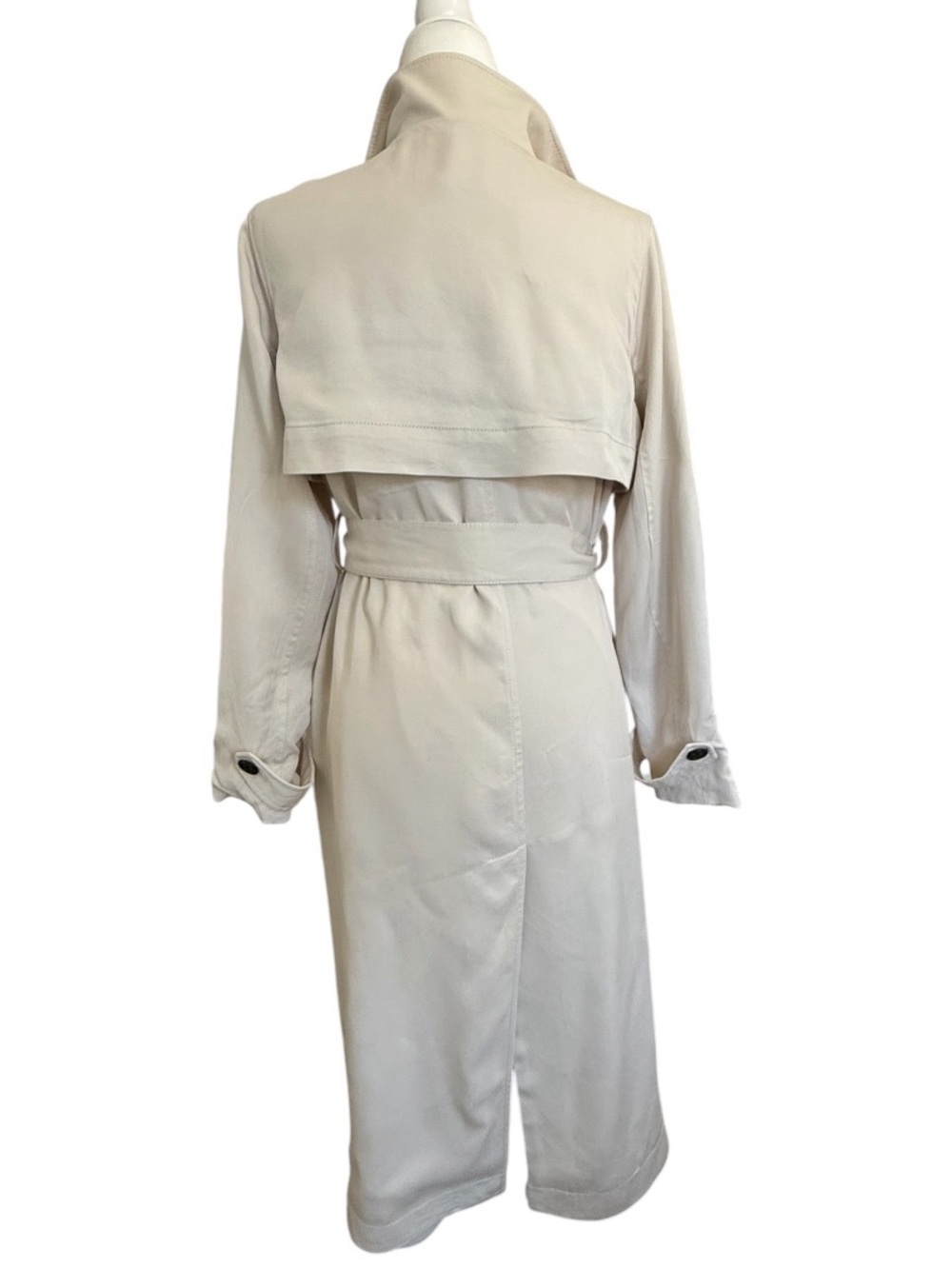 Banana Republic TENCEL Lyocell Lightweight Belted Trench Coat XS - Picture 5 of 13